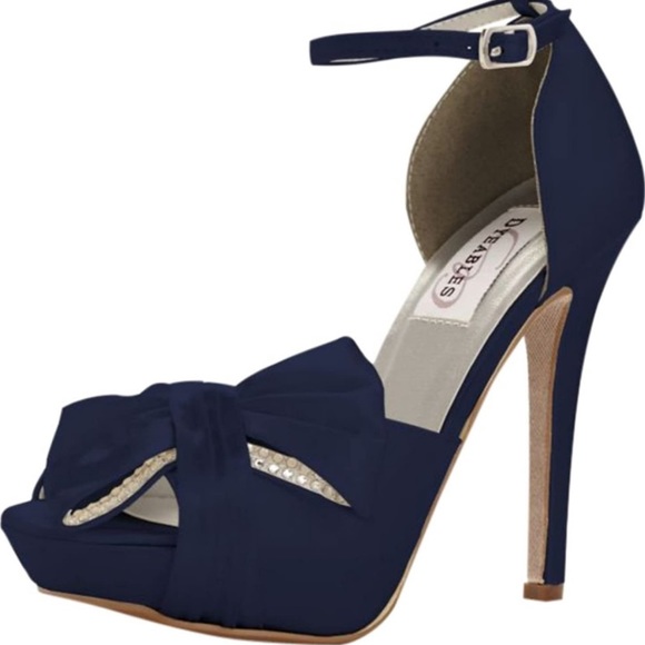 David’s Bridal Platform Peep Toe Heels, 5.5, New - Picture 7 of 16